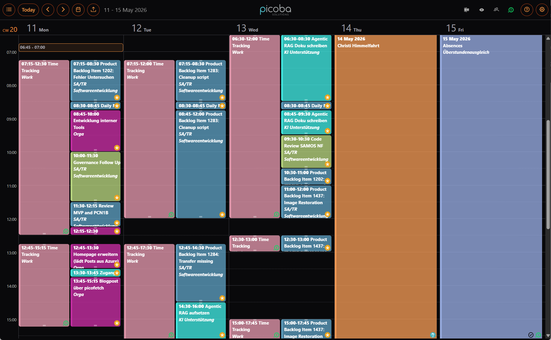 Picotime Dashboard